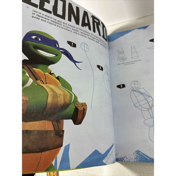 How to Draw Teenage Mutant Ninja Turtles Book Paperback Nickelodeon Viacom TMNT - Picture 4 of 8